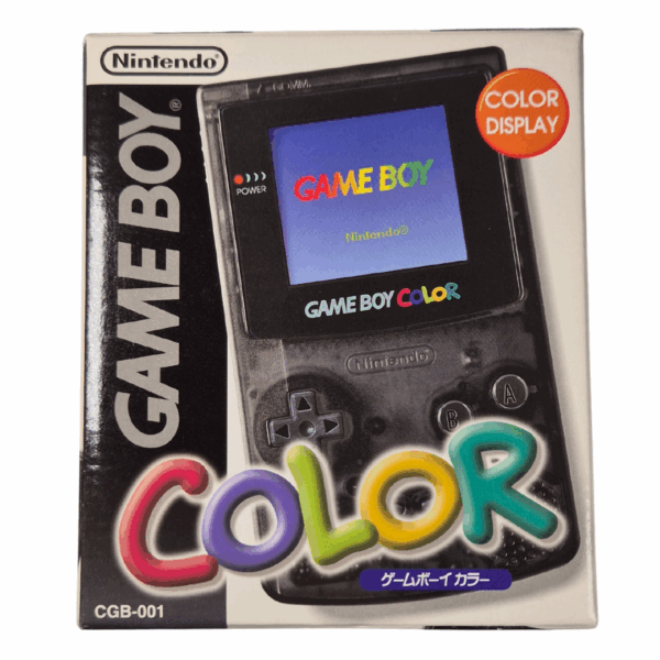 Gameboy Color - Original Nintendo Gameboy Color | Schwarz Transparent | Clear Black | OVP | Special Edition | "Eiden" Japan Exclusive