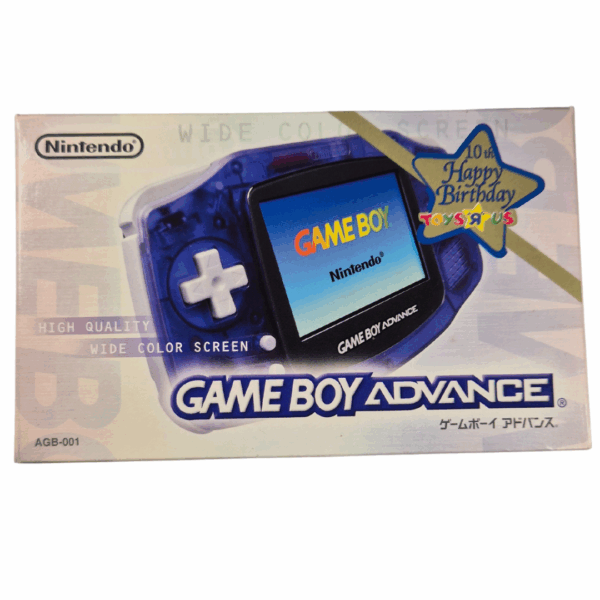 Gameboy Advance - Original Nintendo Gameboy Advance | Midnight Blue | Japan Exclusive | 10th Anniversary | 10th Happy Birthday Toys 'R' Us | OVP