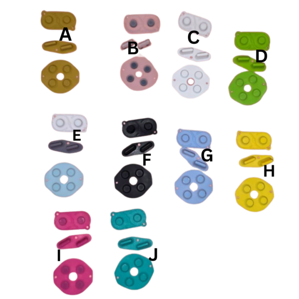 Gameboy Classic - Gameboy Classic DMG Gummi Pads | Rubber | Silikon Pads | Verschiedene Farben | Neuware